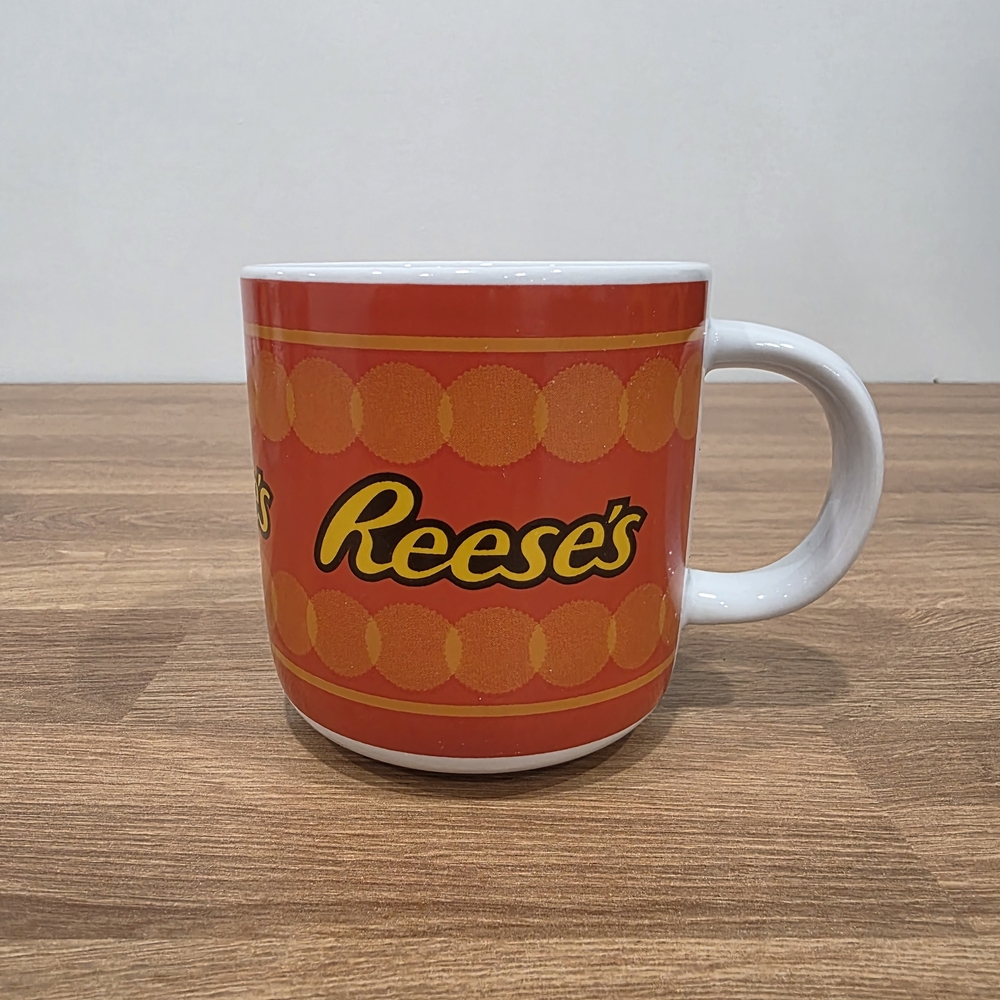 Hershey's Reese's branded ceramic coffee mug